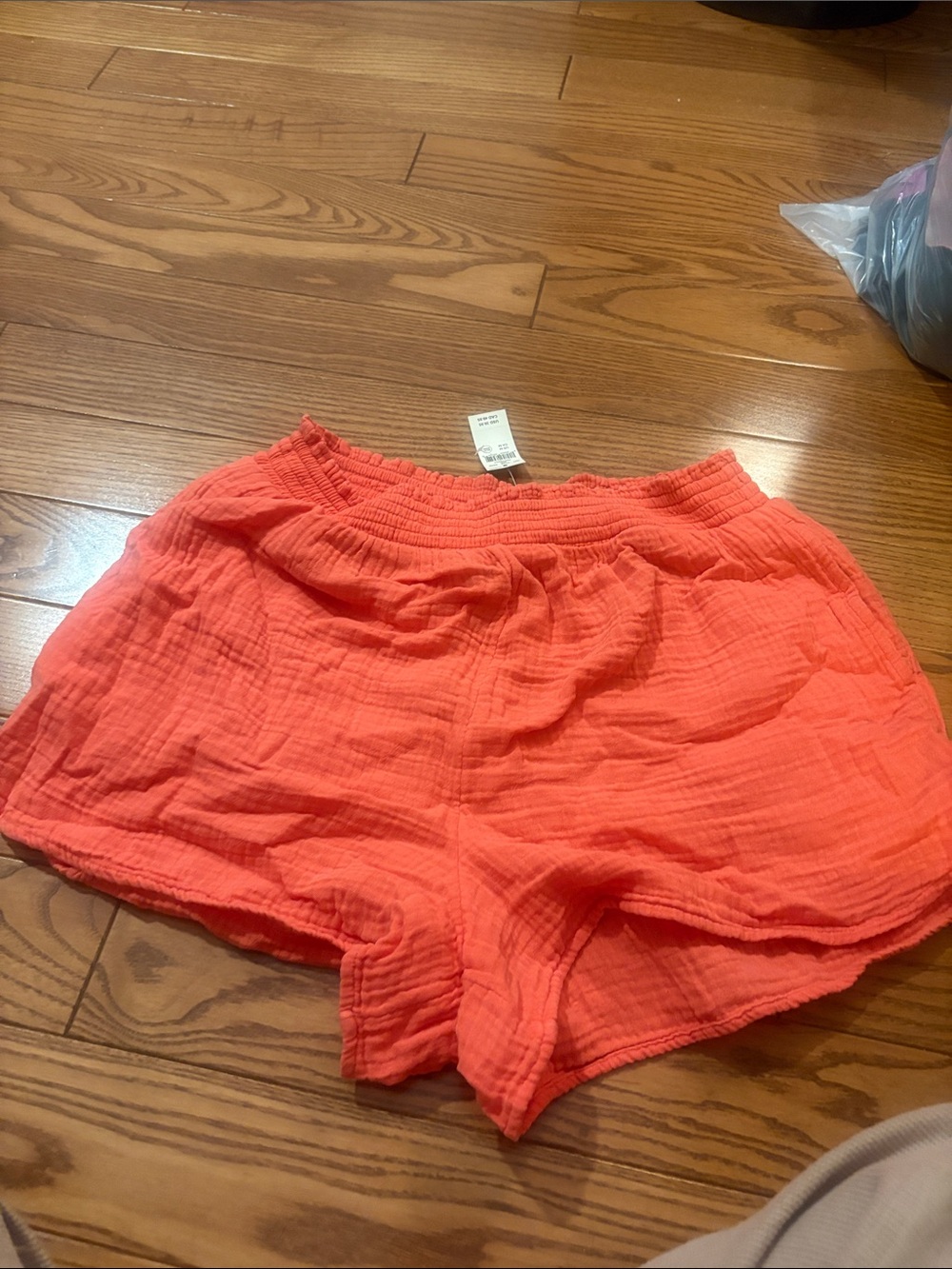 Women's aerie Lightweight red/orange/coral gauze pool to party shorts